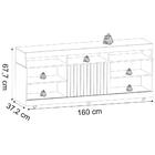 Rack Bancada Tv 60 Pol 160 Cm 23162 Dj Moveis