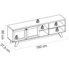 Rack Bancada Tv 60 Pol 180 Cm 27628 Dj Moveis