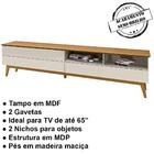 Rack Bancada Tv 65 Pol 180cm 15x Nature Tebar
