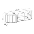 Rack Bancada Tv 75 Pol 180 Cm Arly