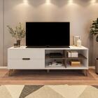 Rack Bancada Tv 75 Pol Mdf 2 Gavetas Arly