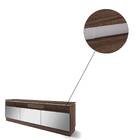 Rack Bancada Venezuela 200cm Tv 82" Nogueira Real Off White T