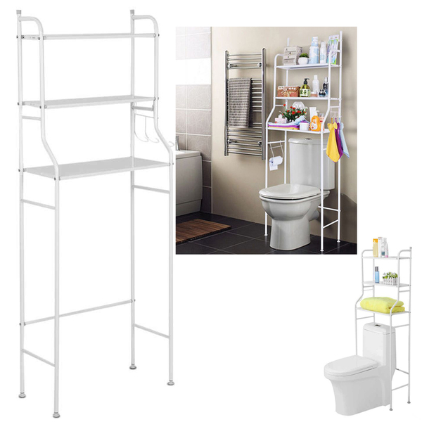 Rack Banheiro Estante Prateleira Suporte Organizador Vaso Met