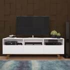 Rack Br117 1 60 3 Portas Branco Estilare Móveis