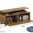 Rack Buzios 1,2 M Com Rodinhas