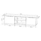 Rack Byron Preto 180 Cm