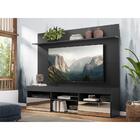 Rack C/ Espelho E Painel Tv 65" C/ Suporte  E Prateleira Madr