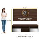 Rack C/ Painel E Suporte P/ Tv 65" E Espelho Flórida Multimóv