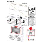Rack C/ Painel E Suporte P/ Tv 65" E Espelho Flórida Multimóv