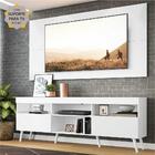 Rack C/ Painel E Suporte P/ Tv 65" E Pés Retrô Flórida Multim