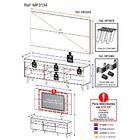 Rack C/ Painel E Suporte P/ Tv 65" E Pés Retrô Flórida Multim