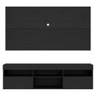 Rack C/ Painel E Suporte Tv 65" 2 Portas Londres Multimóveis