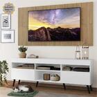 Rack C/ Painel E Suporte Tv 65" Branco/rustic Londres Multimó