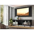 Rack C/ Painel E Suporte Tv 65" C/ Espelho E Pés Retrô Flórid