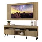 Rack C/ Painel E Suporte Tv 65" Londres Multimóveis Pés Retrô