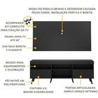 Rack C/ Painel E Suporte Tv 65" Pés Retrô Flórida Multimóveis