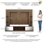 Rack C/ Painel E Suporte Tv 65" Portas C/ Espelho Oslo Multim