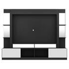Rack C/ Painel E Suporte Tv 65" Prateleiras C/ Espelho Oslo M