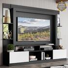 Rack C/ Painel E Suporte Tv 65" Prateleiras C/ Espelho Oslo M