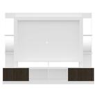 Rack C/ Painel E Suporte Tv 65" Prateleiras C/ Espelho Oslo M