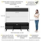 Rack C/ Painel E Suporte Tv 65 Preto/branco