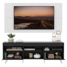 Rack C/ Painel E Suporte Tv 65" Preto/branco Londres Multimóv