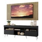 Rack C/ Painel E Suporte Tv 65" Preto/rustic Londres Multimóv