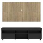 Rack C/ Painel E Suporte Tv 65" Rodízios E 2 Portas Londres M