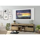 Rack C/ Painel E Suporte Tv 65" Rodízios E 2 Portas Londres M