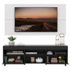 Rack C/ Painel E Suporte Tv 65" Rodízios E 2 Portas Londres M