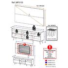 Rack C/ Painel P/ Tv Até 65" E Pés Retrô Flórida Multimóveis