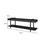 Rack C/ Painel Para Tv Até 50' Ohio Carraro Preto