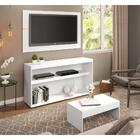 Rack C/ Painel Tv 50" E Mesa De Centro Atualle Multimóveis Br