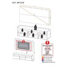 Rack C/ Painel Tv 65" E 2 Portas Londres Multimóveis Preto/ru