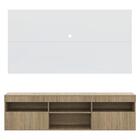 Rack C/ Painel Tv 65" E 2 Portas Londres Multimóveis Rustic/b
