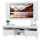 Rack C/ Painel Tv 65" Pés Retrô Com 2 Portas Londres Multimóv