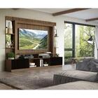 Rack C/ Painel Tv 65" Prateleiras C/ Espelho Oslo Multimóveis