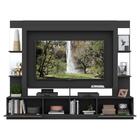 Rack C/ Painel Tv 65" Prateleiras C/ Espelho Oslo Multimóveis