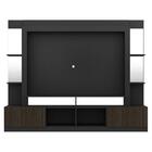 Rack C/ Painel Tv 65" Prateleiras C/ Espelho Oslo Multimóveis