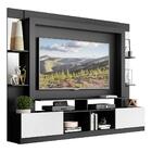 Rack C/ Painel Tv 65" Prateleiras C/ Espelho Oslo Multimóveis