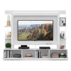 Rack C/ Painel Tv 65" Prateleiras C/ Espelho Oslo Multimóveis