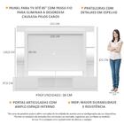 Rack C/ Painel Tv 65" Prateleiras C/ Espelho Oslo Multimóveis