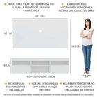 Rack C/ Painel Tv 65" Suspenso Com 2 Portas Londres Multimóve