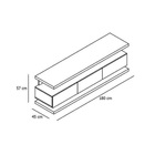 Rack C/ Painel Vivare 1.8 New Black - Giga Móveis