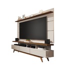 Rack C/ Painel Vivare 1.8 Wood Off White/Freijó - Germai Móve