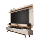 Rack C/ Painel Vivare 1.8 Wood Off White/Nature - Germai Móve