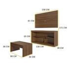 Rack C/painel Tv Até 47 Pol Mesa Centro Inovare Multimóveis D