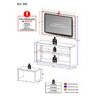 Rack C/painel Tv Até 47 Pol Mesa Centro Inovare Multimóveis D