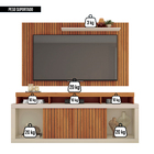 Rack Caemmun New Oscar Com Painel 1,8 Metros