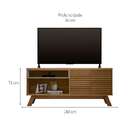 Rack Camboriú Amêndoa E Titânio 160 Cm